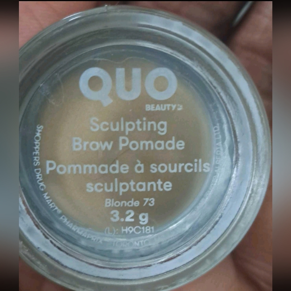Brand New Quo Beauty Sculpting Brow Pomade - Blonde. Color 72